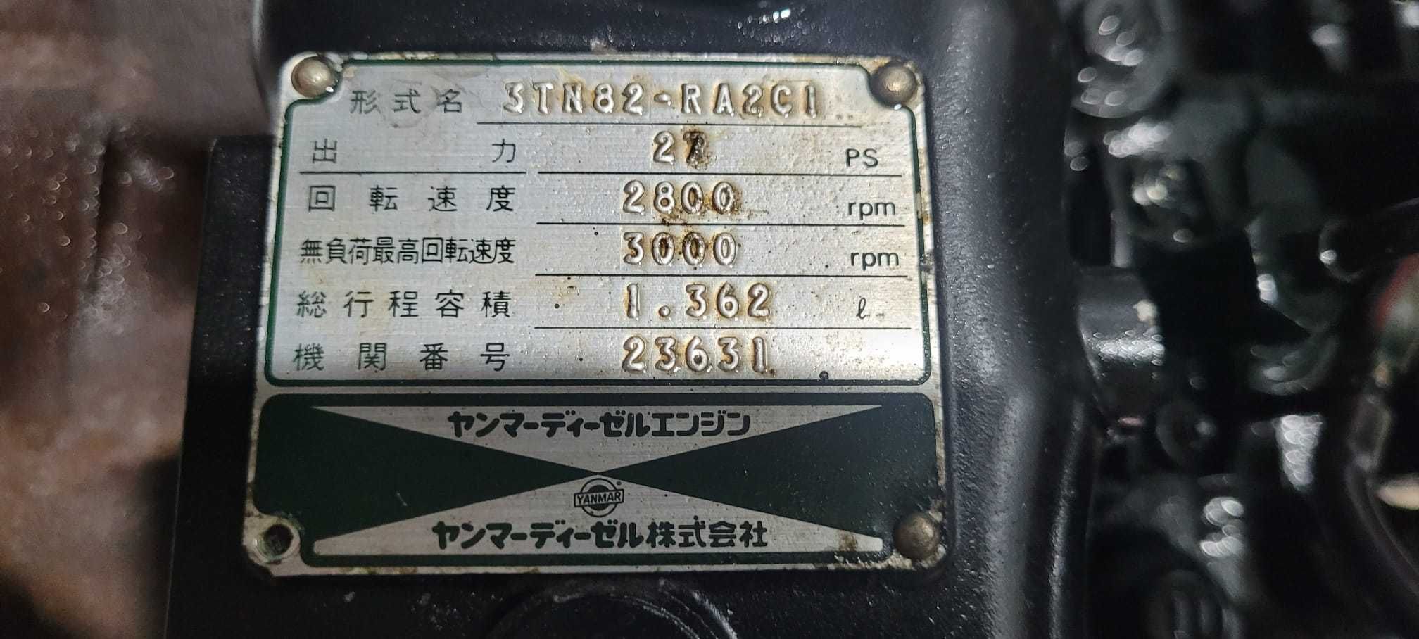 Silnik Yanmar 3TN82 Sprawny ,gwarancja rozruch F20,FX20,F20D