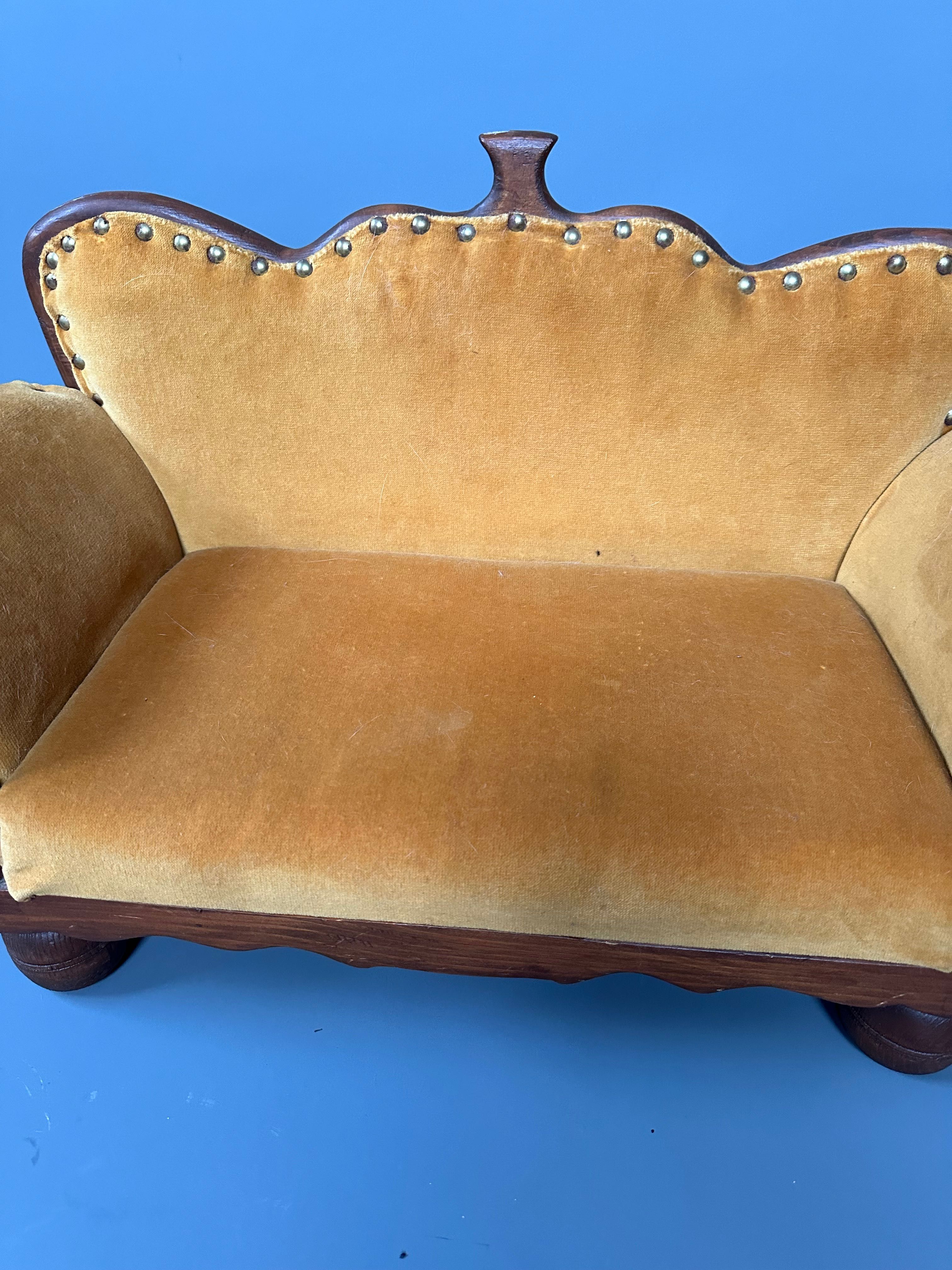Sofa dla psa kanapa Biedermeier Vintage dla kota