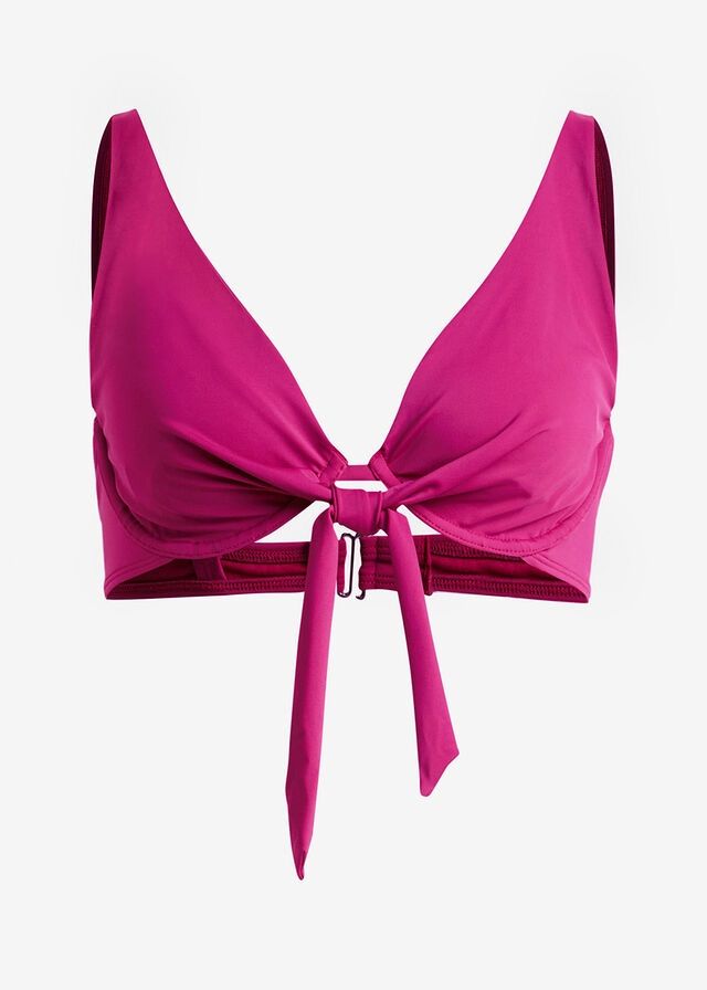 B.P.C biustonosz bikini z wiązaniem fiolet ^85C