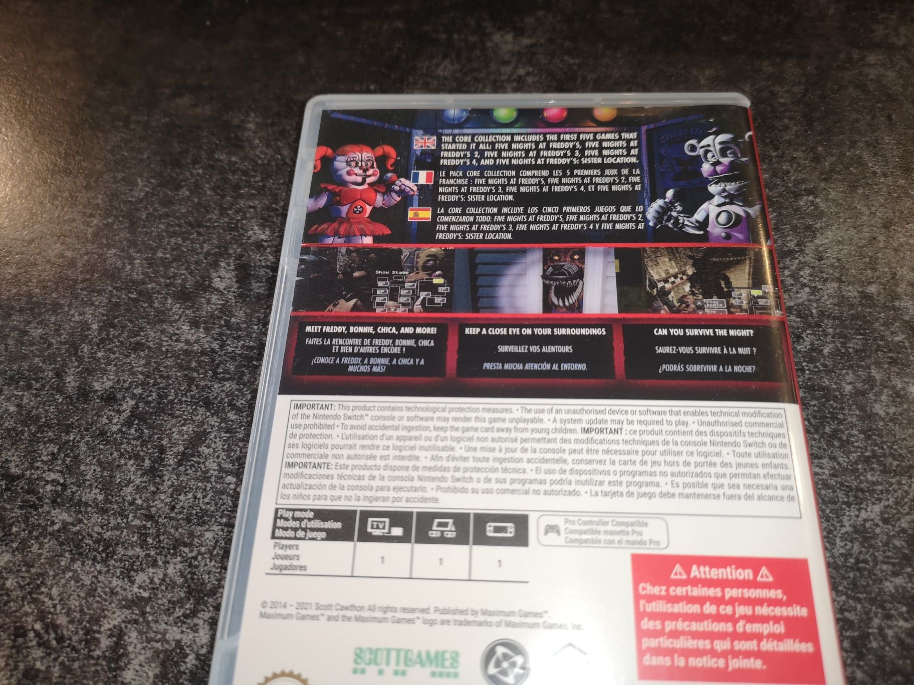 Five Nights at Freddys COLLECTION SWITCH Nintendo gra (sklep Ursus)