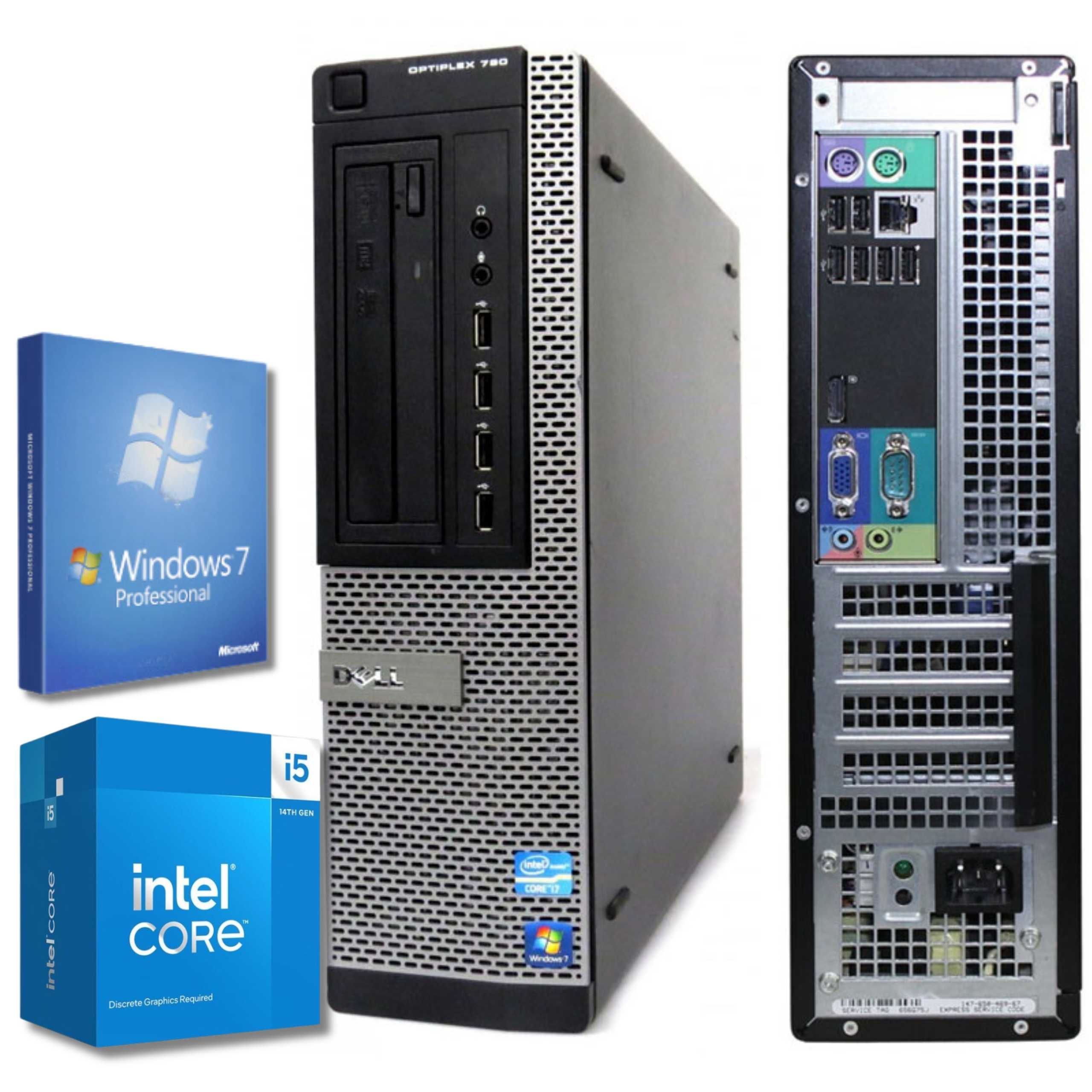 komputer Dell Optiplex 790 Intel I3-2120 2x 3.3GHz 4GB 250GB Windows 7