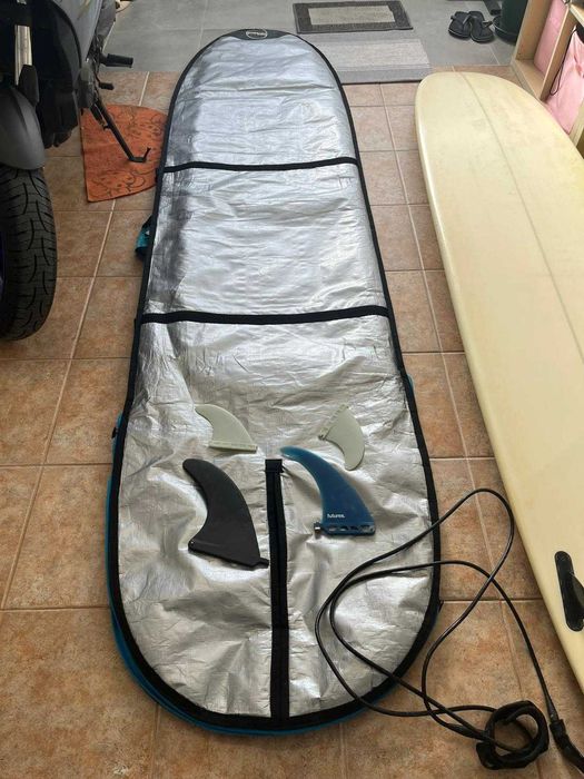 Longboard NUU KILLJOY 9.0 com saco quilhas e leash.