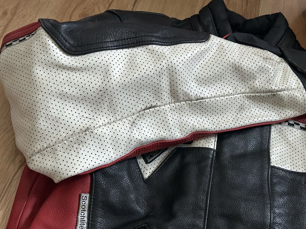 Kurtka motocykolwa FLM skorzana  rizm. xs