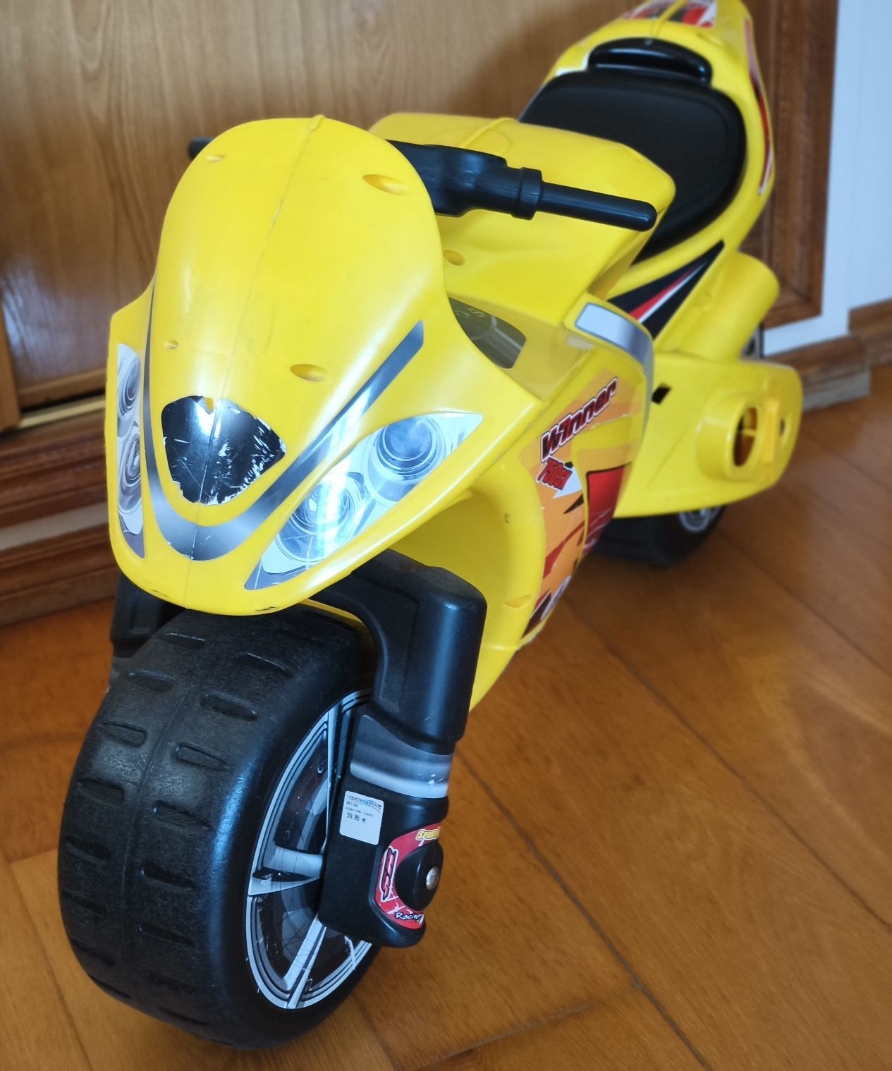 Moto criança amarela