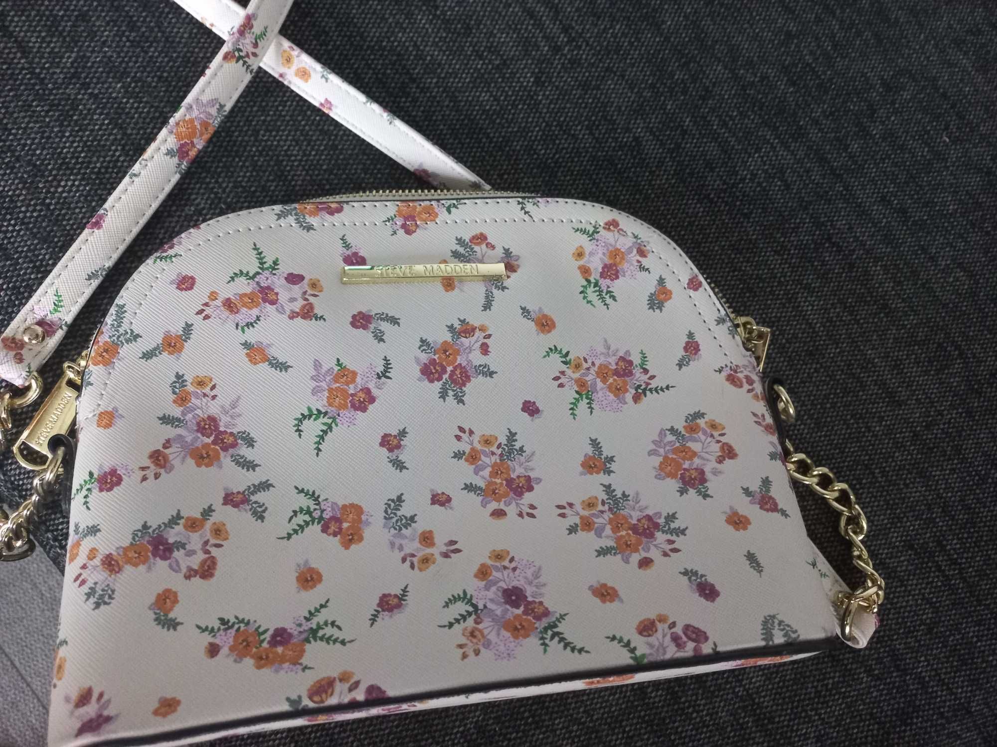 Torebka damska Steve Madden beżowa w kwiatki