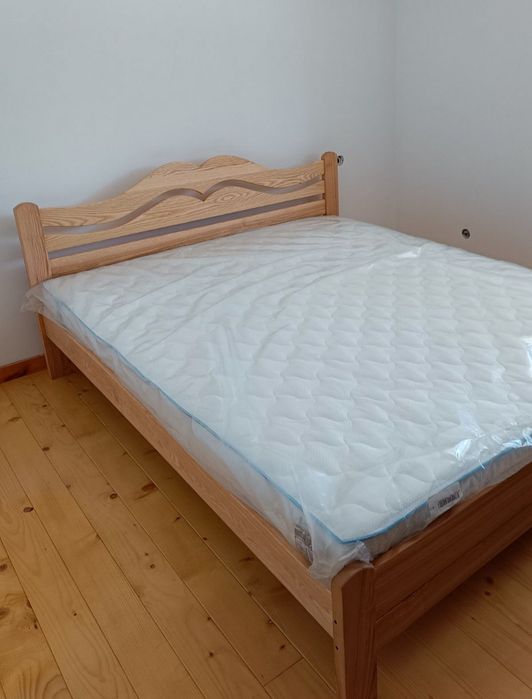 Ліжко дерев'яне,160/200,140/200,180/200,ясен,двоспальне