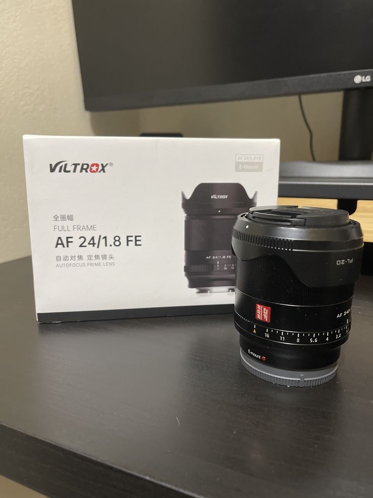 Vendo Objetiva Viltrox para Sony 24mm 1.8 Full Frame