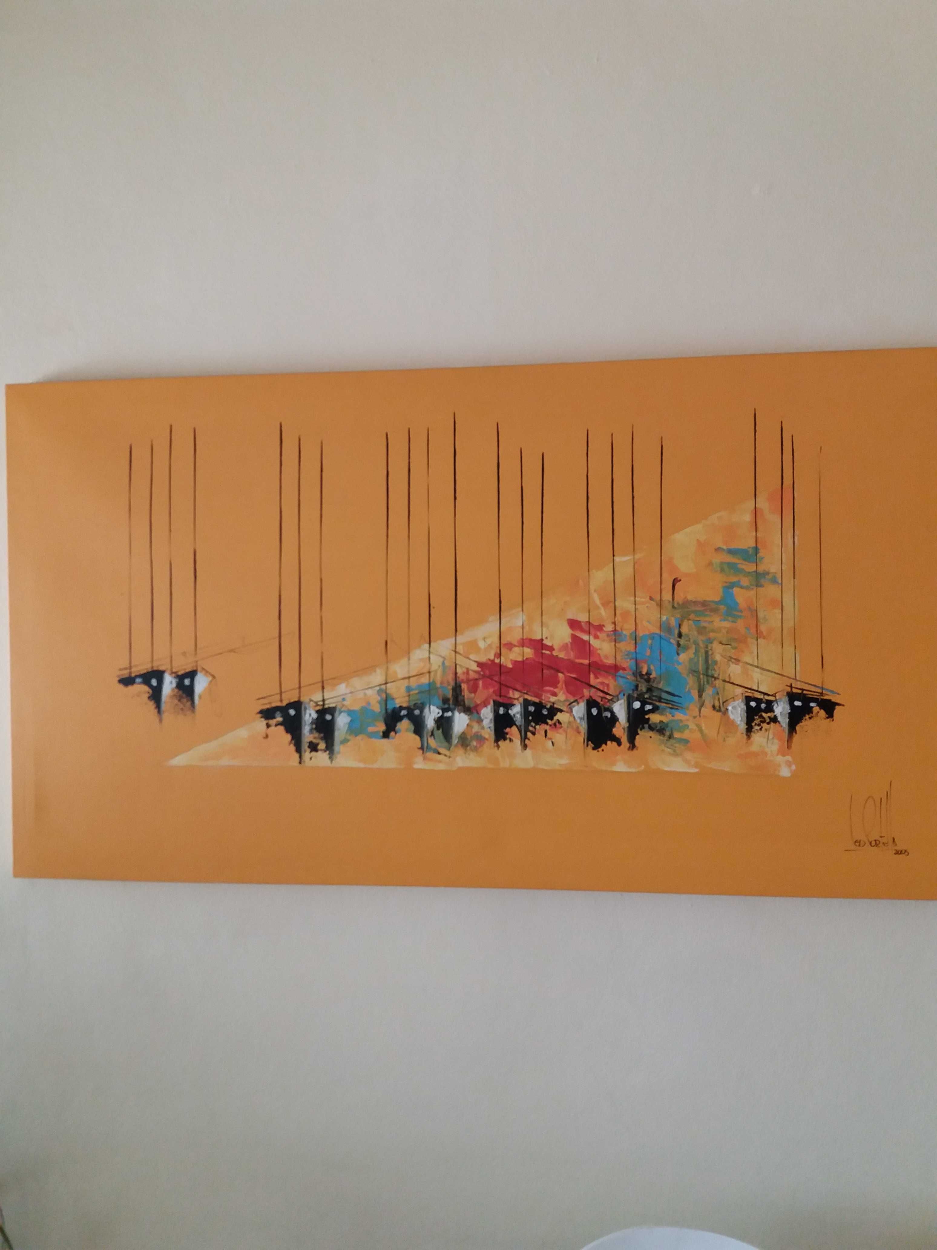 Quadro com pintura a óleo