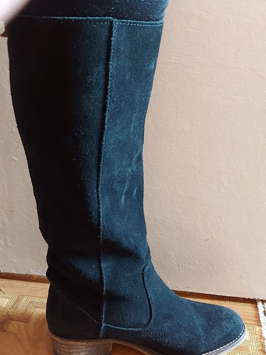 Сапоги осінні натуральний замш