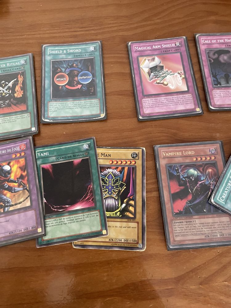 Cartas Yu-Gi-Oh - estado usado