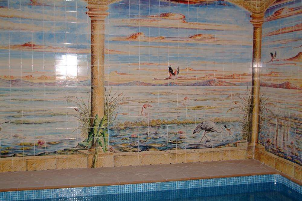 Paineis de azulejos para piscinas