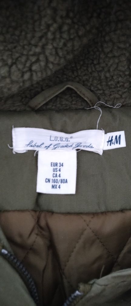 Kurtka zimowa parka H&M rozmiar 34