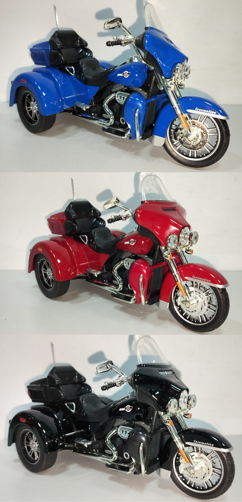 Harley-Davidson Tri Glide Ultra модель мотоцикла 1:14 металл звук свет