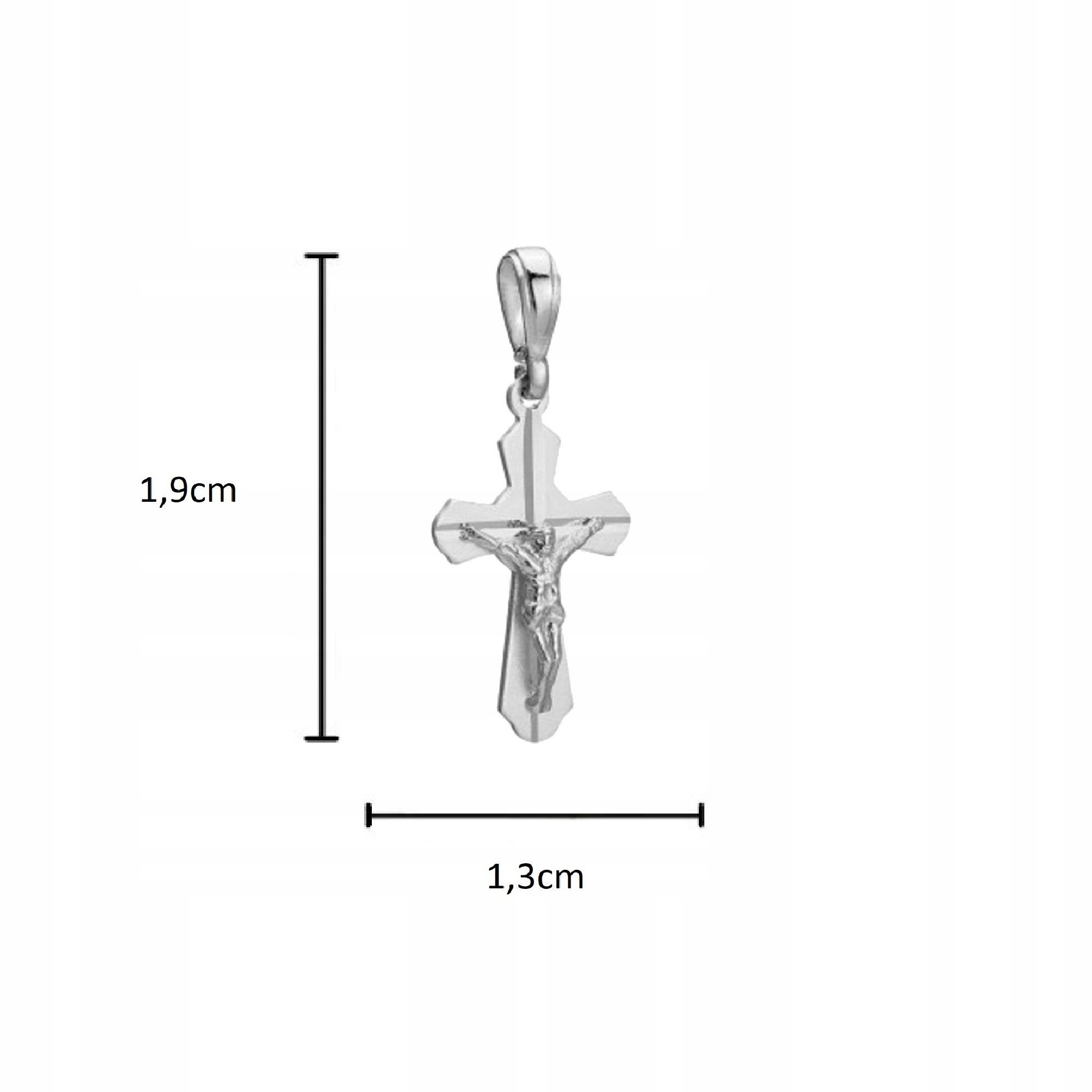 Srebrny Krzyżyk Z Chrystusem Próba 925 Prezent