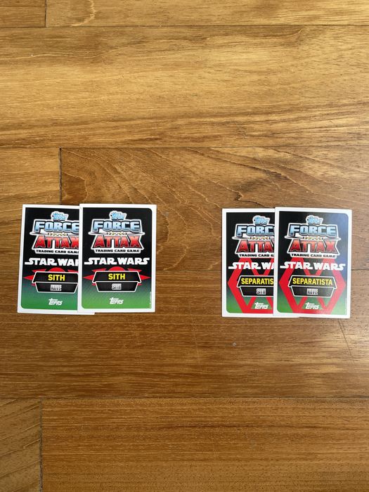 Cartas da Coleçao Star Wars Force Attak - Tops