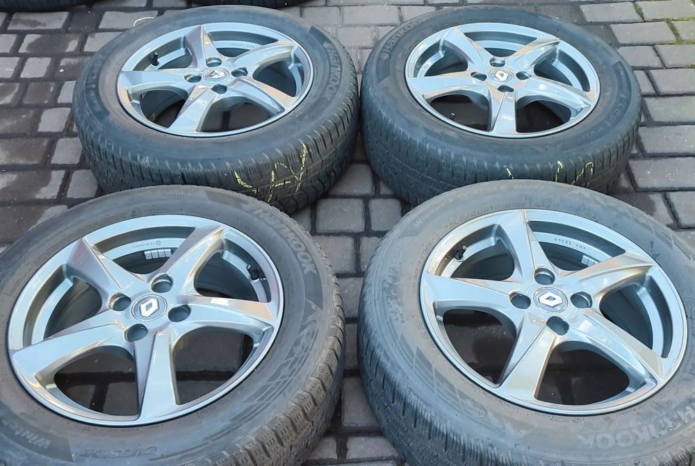 Felgi Aluminiowe Renault Captur Clio 16 Cali 4x100 6,5Jx16 Et40 Ø60,1mm Bdb