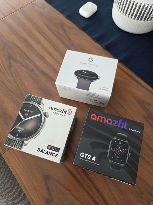 Google Pixel Watch 3 LTE 45mm, Watch LTE e Amazfit GTS 4. Troca/retoma