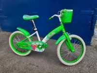 Велосипед для дівчинки діаметр колес 18 шолом у подарунок
