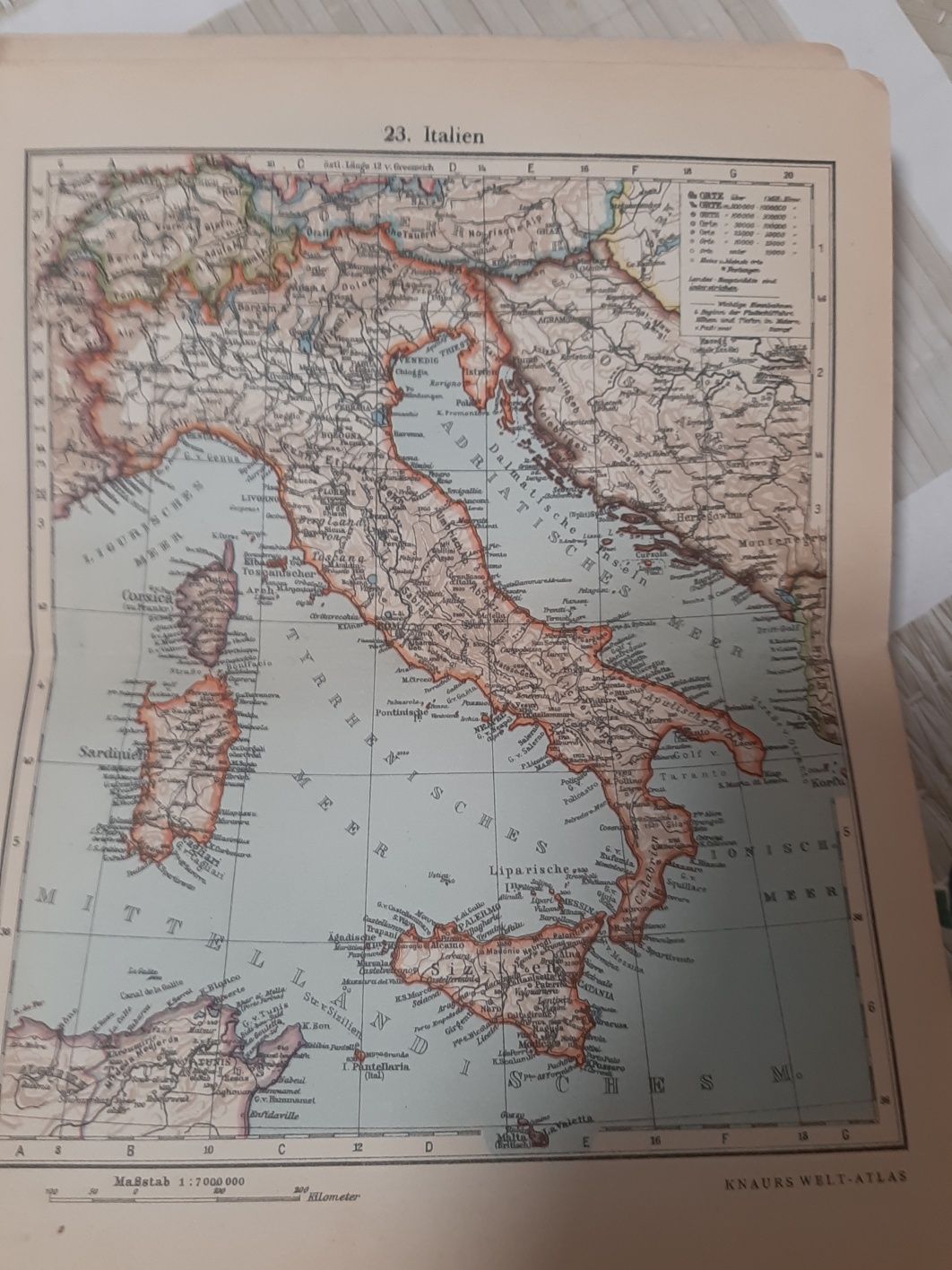 Atlas świata w j niemieckim z 1928 roku