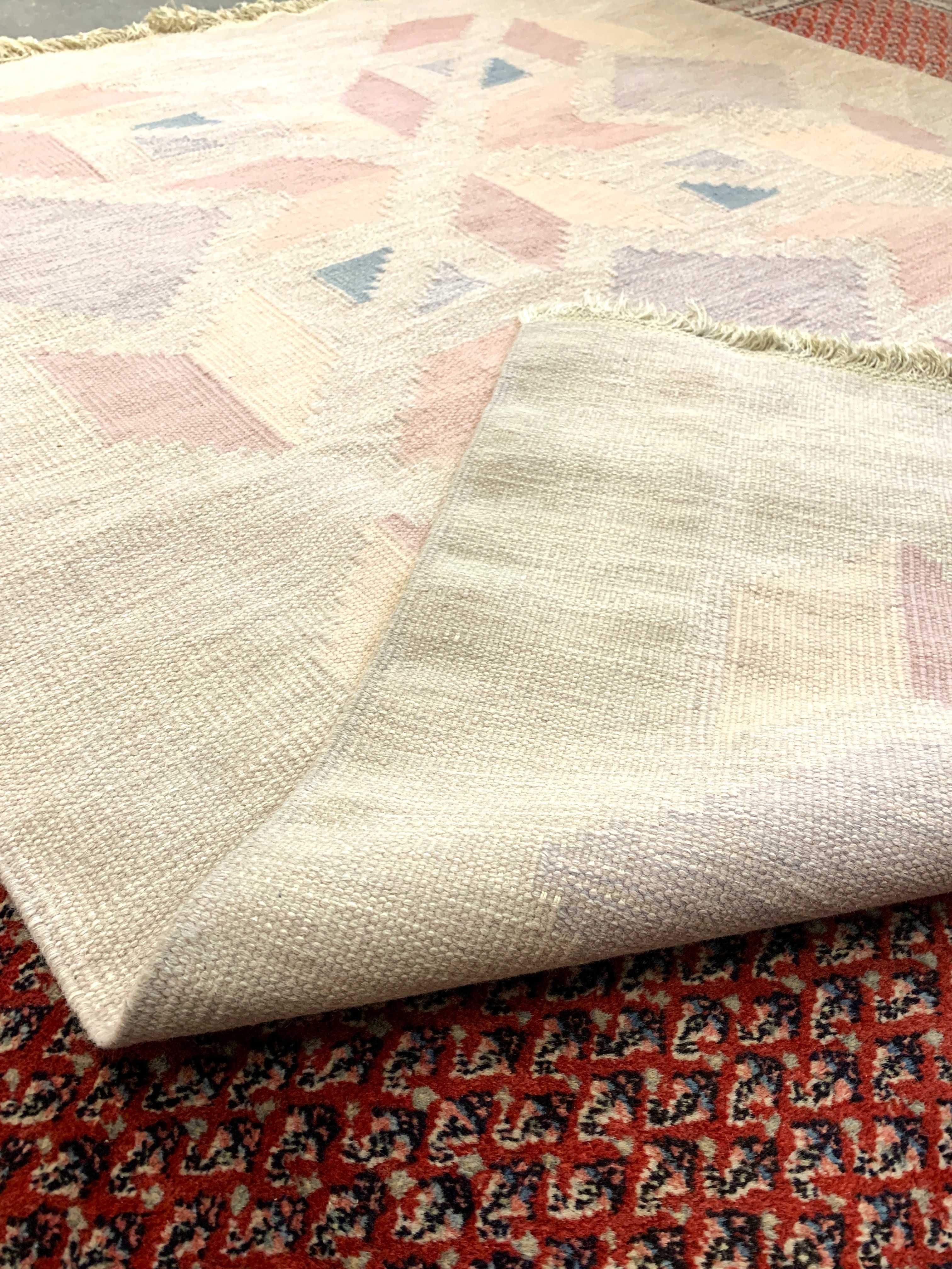 Wełniany dywan RÖLLAKAN 15, Szwecja lata 60/70, vintage, mid-c
