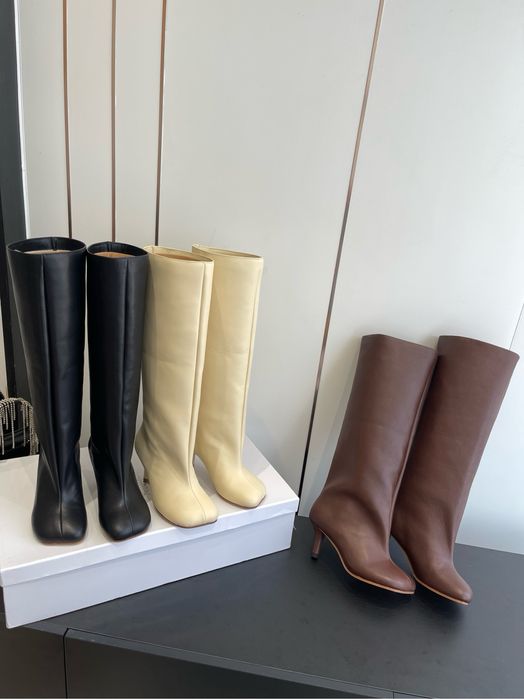 Кожаные сапоги Maison Margiela 35-40. Черные, коричневые, беж.