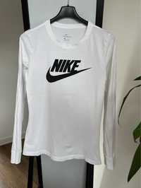 Biała bluzka z długim rękawem Nike
