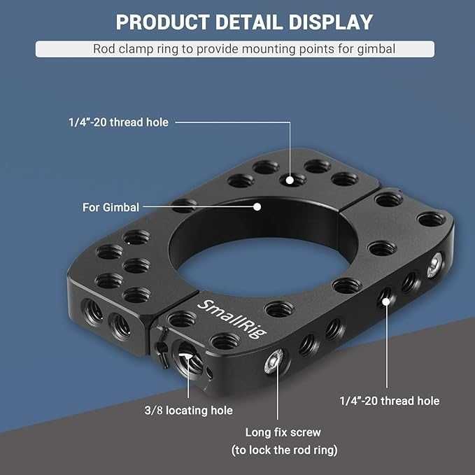 smallrig 2119 Mounting Rod Clamp Ring for Zhiyun Crane 2 Gimbal