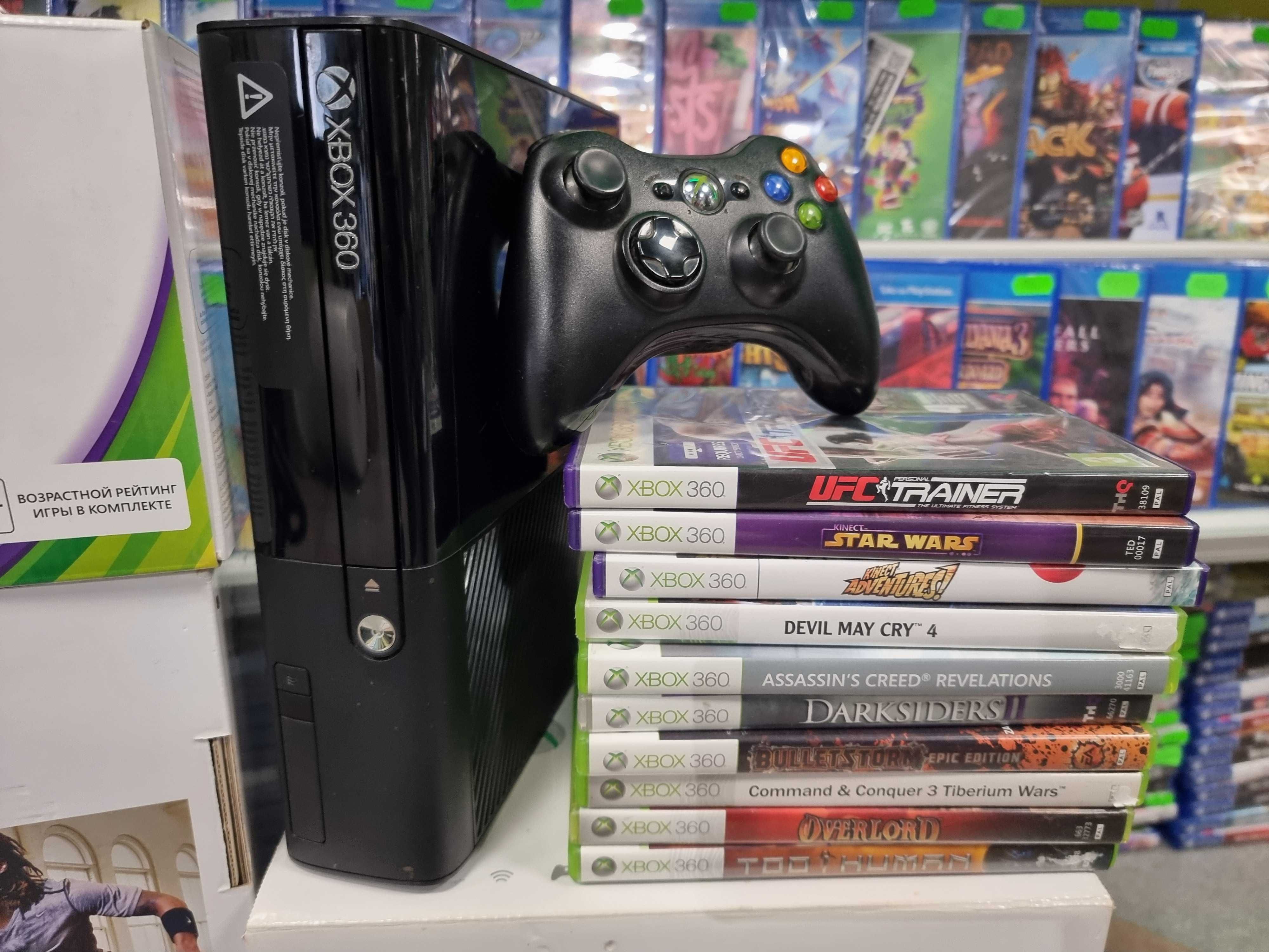 NA BOGATO Konsola Xbox360 Slim 500GB + Kinect + 10 gier Gwar 6mc