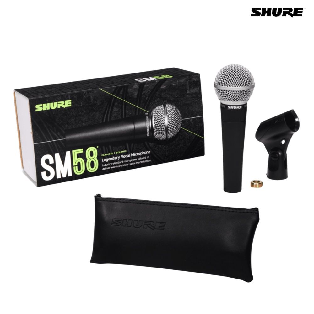 Microfone Vocal Dinâmico SHURE SM58