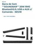 Barra/coluna de Som Bluetooth -NEVIR