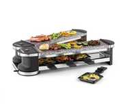 Grill raclette elektryczny 1200W 8 osób kamień Klarstein Tenderloin100