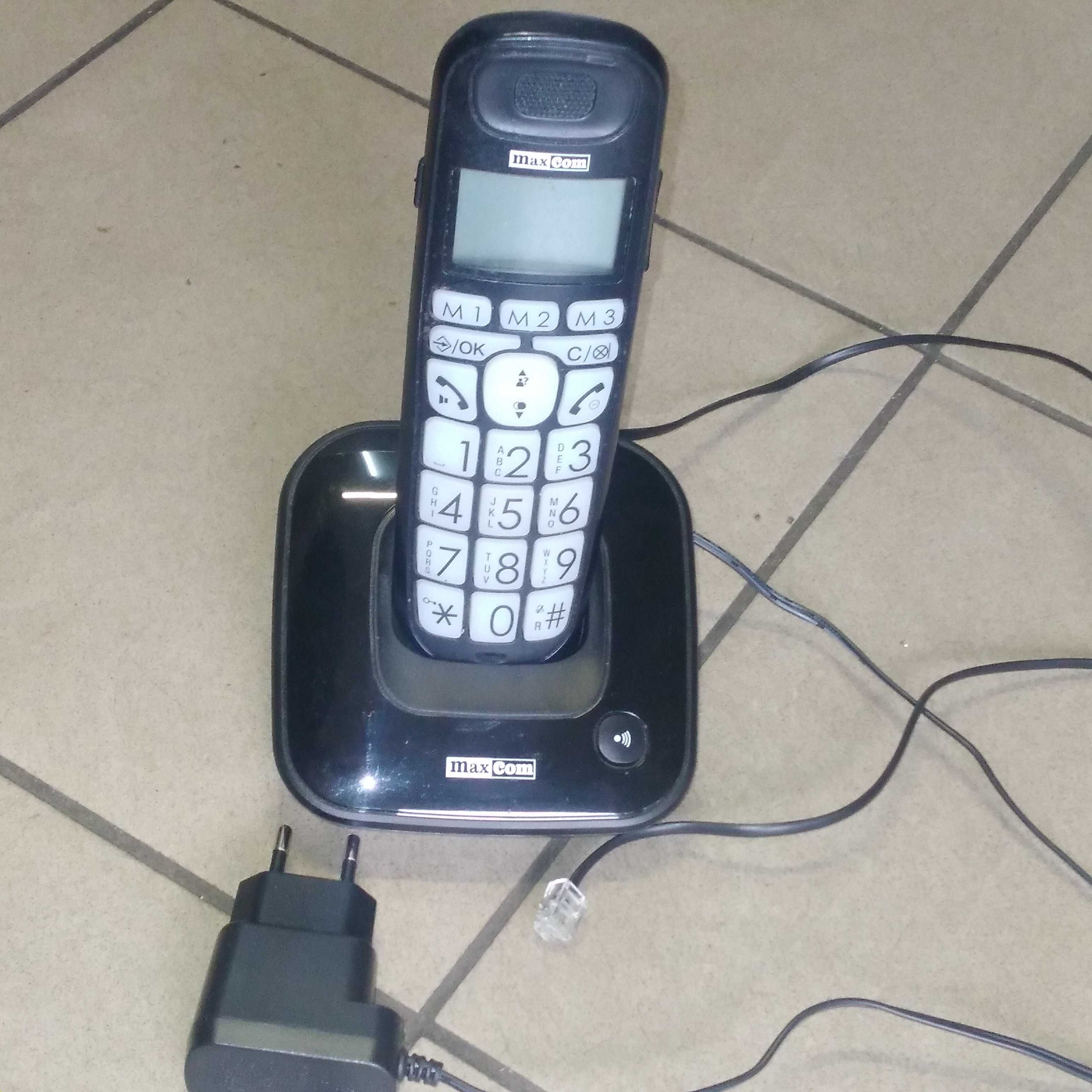 OKAZJA
TELEFON Stacjonarny przenośny MAXCOM dla Seniora  /