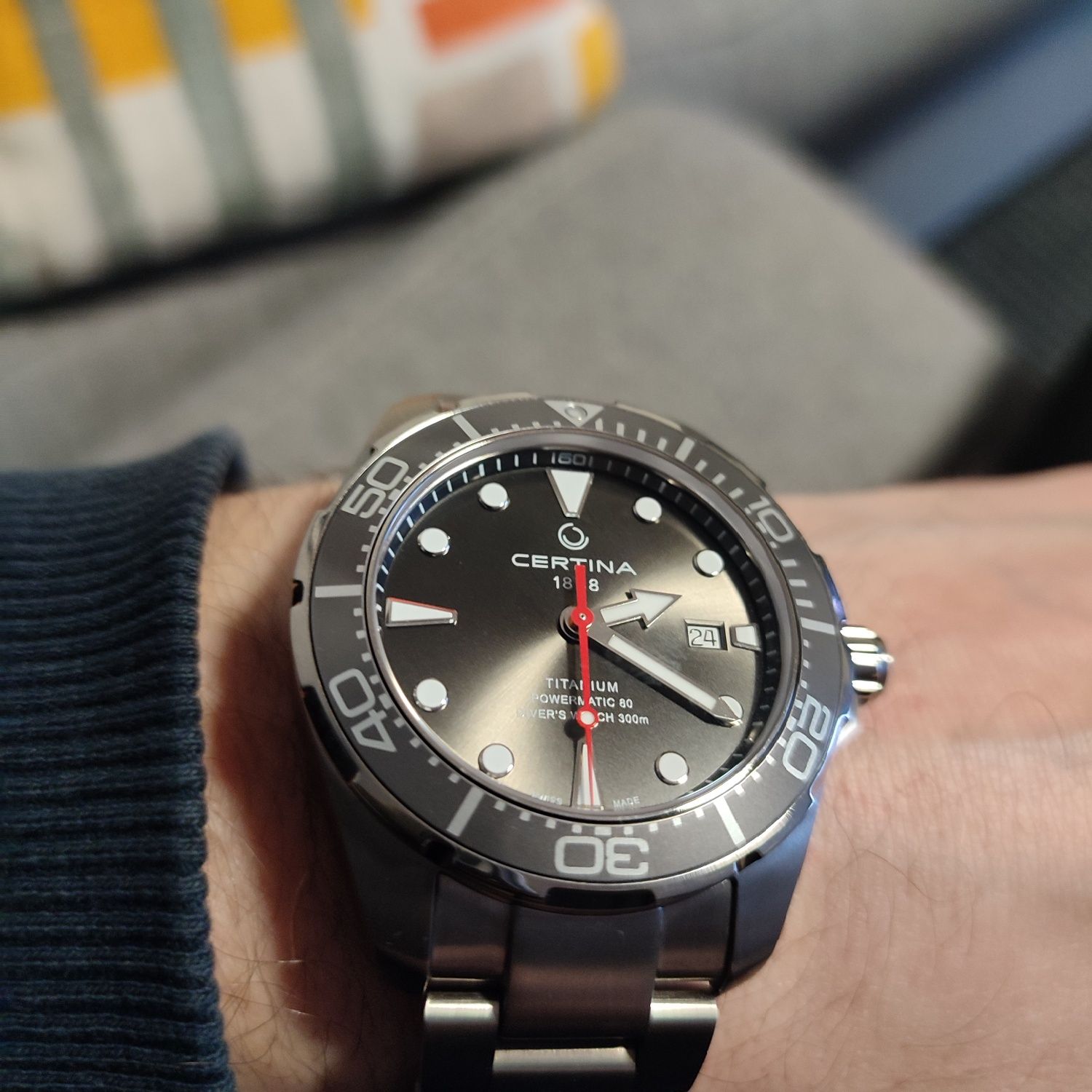 Zegarek męski Certina DS Action Diver Automatic Titanium
