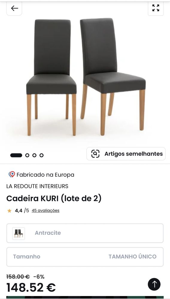 La redoute cadeira kuri