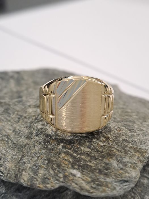 Złoty męski Sygnet Pr.585 Nowy roz.30