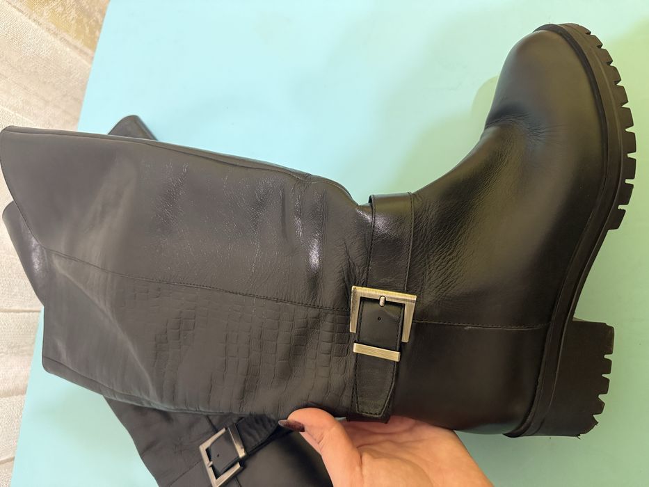 Чоботи демісезонні шкіряні