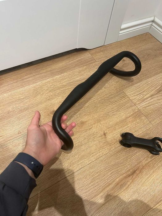 Kierownica szosowa typu drop bar + mostek