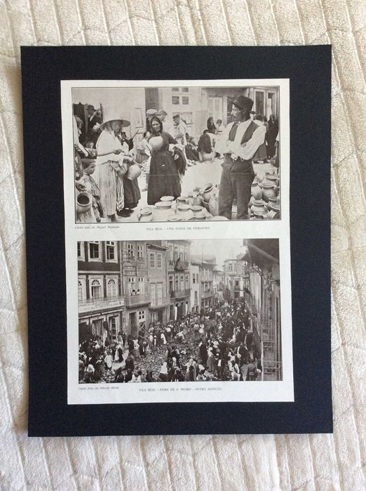 Tema: Vila Real - Feira de S. Pedro. Estampa fotográfica do  ano 191?