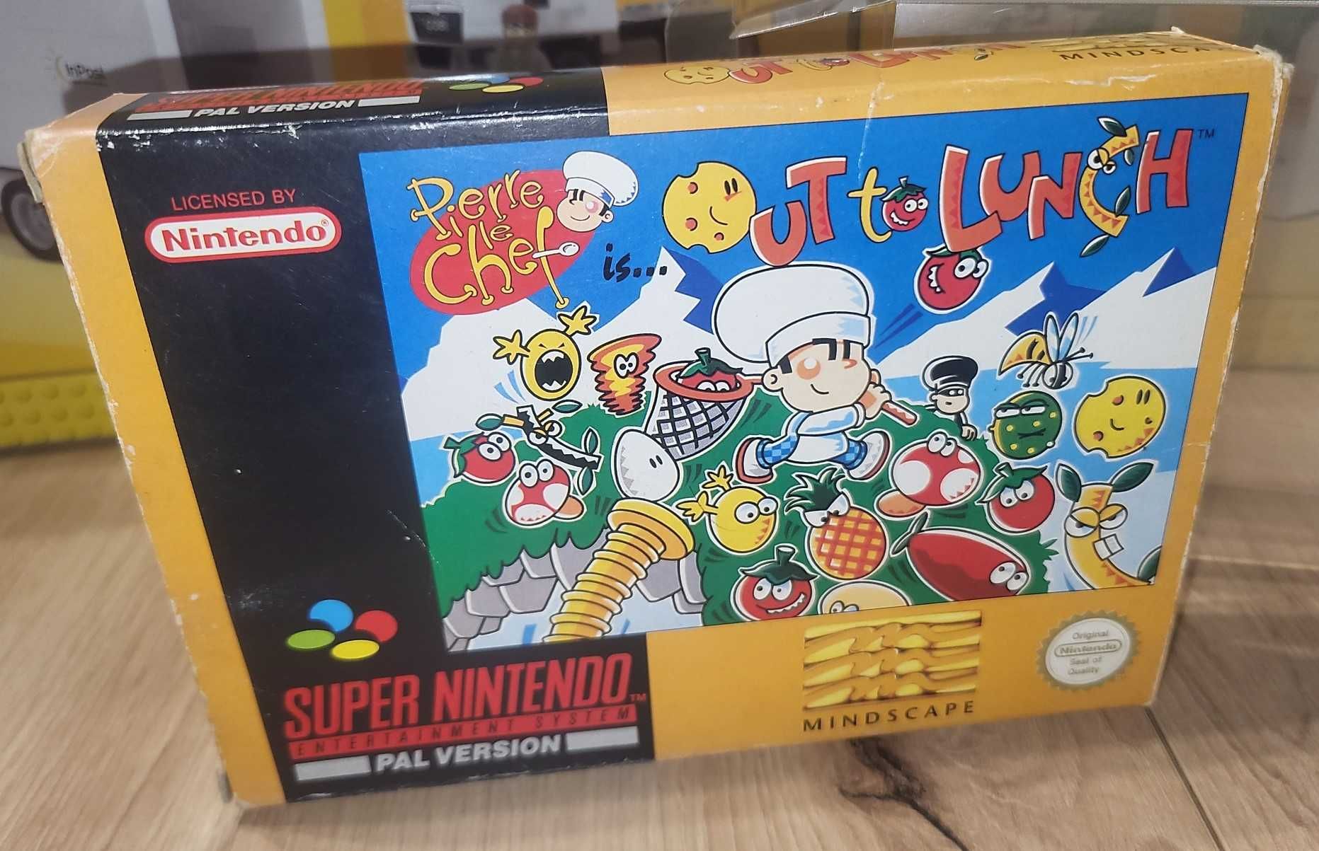Gra Pierre le Chef Out to Lunch - NINTENDO SNES DB+ stan CIB Komplet