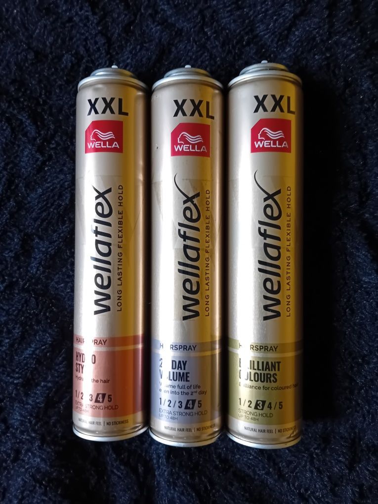 Spray lakier do włosów Wellaflex XXL 3 szt