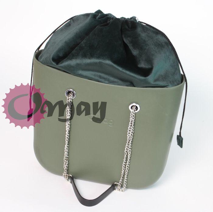 organizer do OBAG STANDARD worek welur ZIelona Butelka komin OMAY