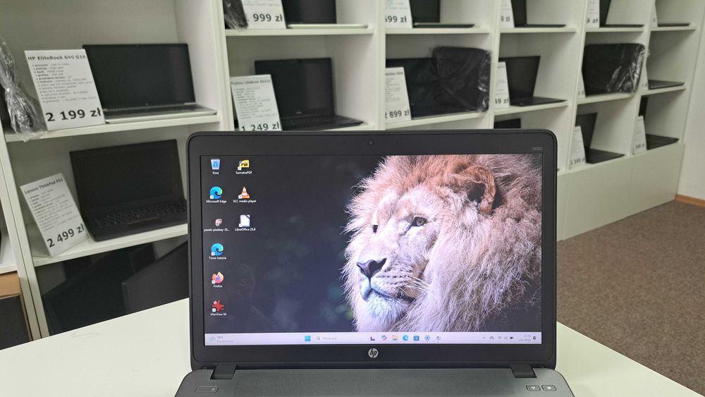 Biurowy HP ProBook 450 G1 15,6" i5 8GB 180SSD HDMI DVD WIN11 Klasa A
