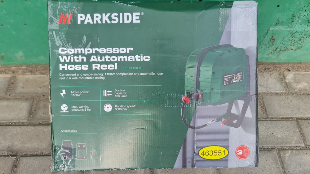 Kompresor z bębnem Parkside PKS 1100 A1
