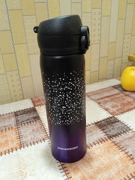 Термокружка Звёздное небо, 350 мл Фиолетовый перелив