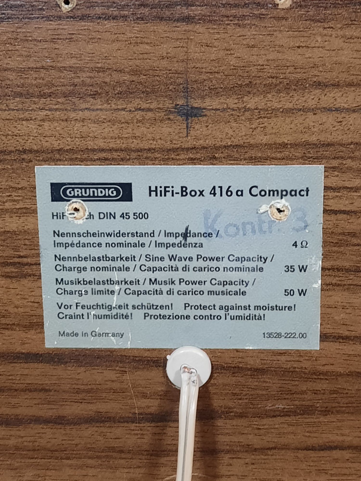 Grundig  hifi-box  416a акустика