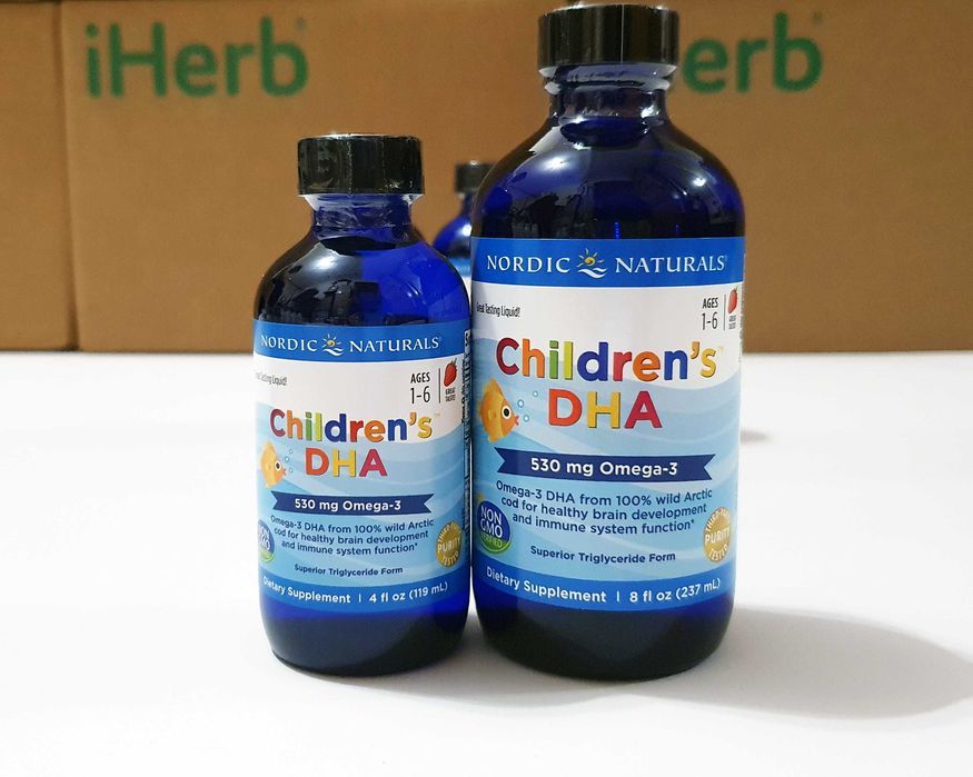 Nordic Naturals Children's DHA, дитяча Омега 3, 119 і 237мл. Для дітей