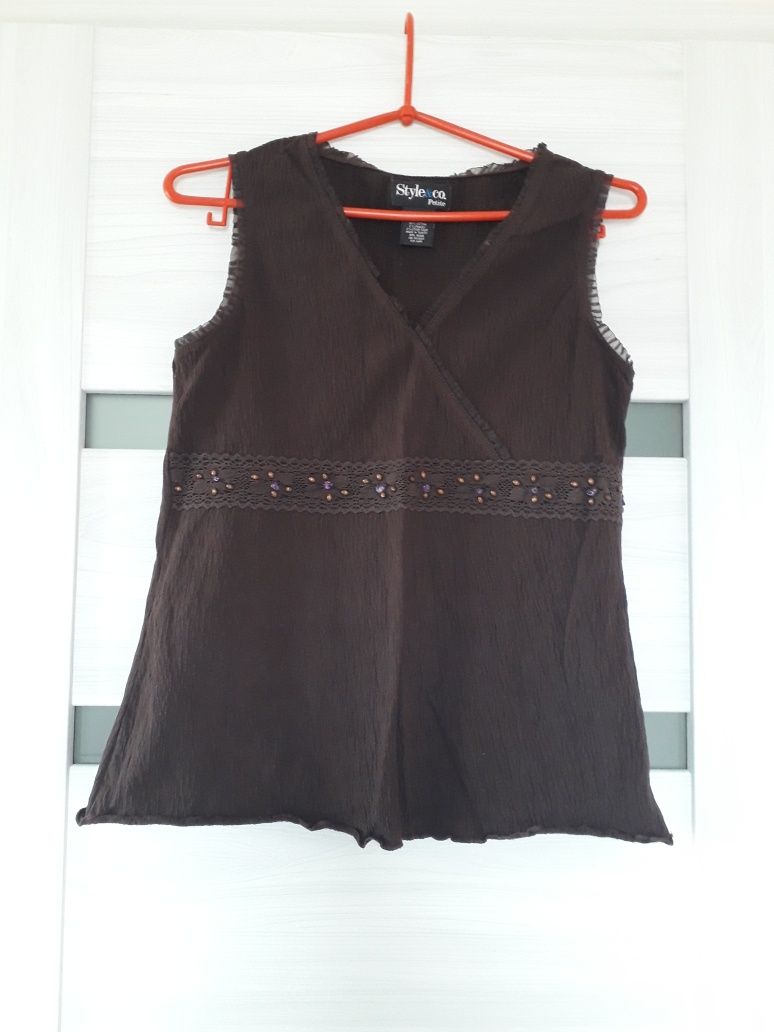 Bluzka top t-shirt bokserka na lato vintage  M style&co.