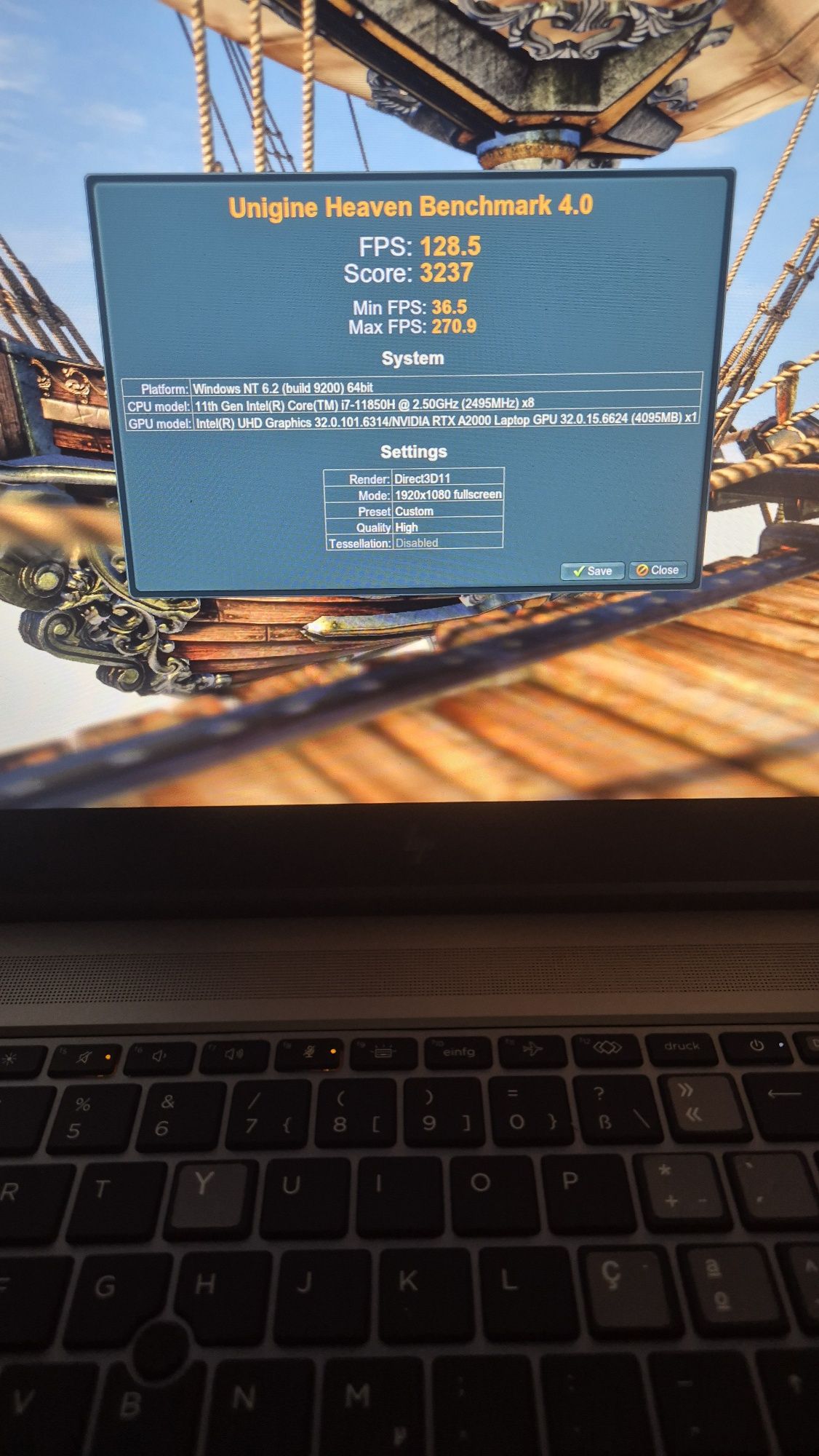 HP Zbook G8 i7 11ªGer/ RTX A2000/ 32GB / SSD