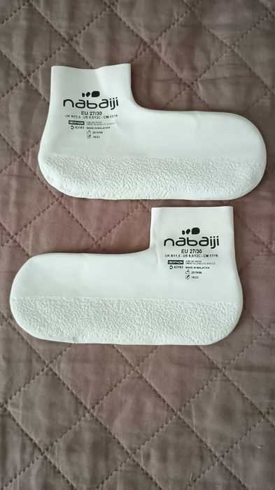 шкарпетки носочки плаваня басейн дитячі силіконові Nabaiji, Decathlon