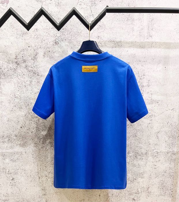 LOUIS VUITTON футболка мужская оверсайз синяя черная оригинал